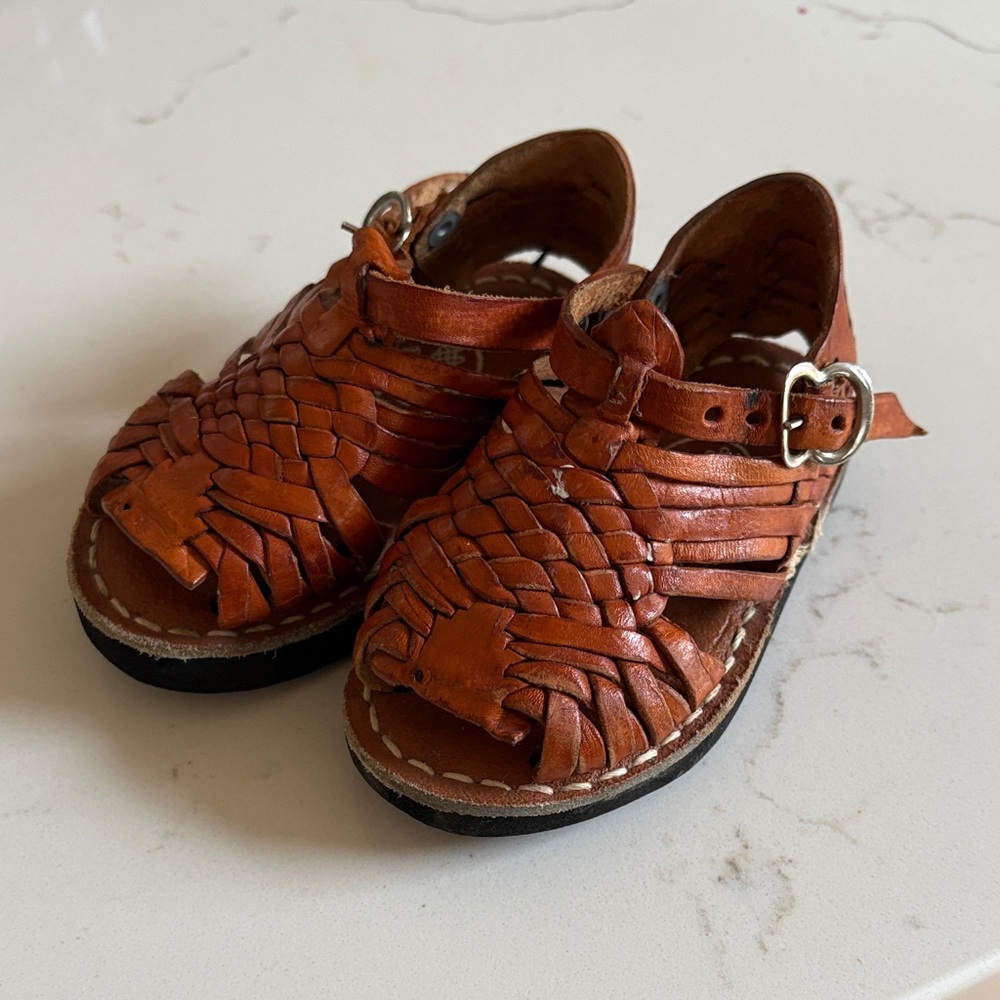 Silva brown kids sandals